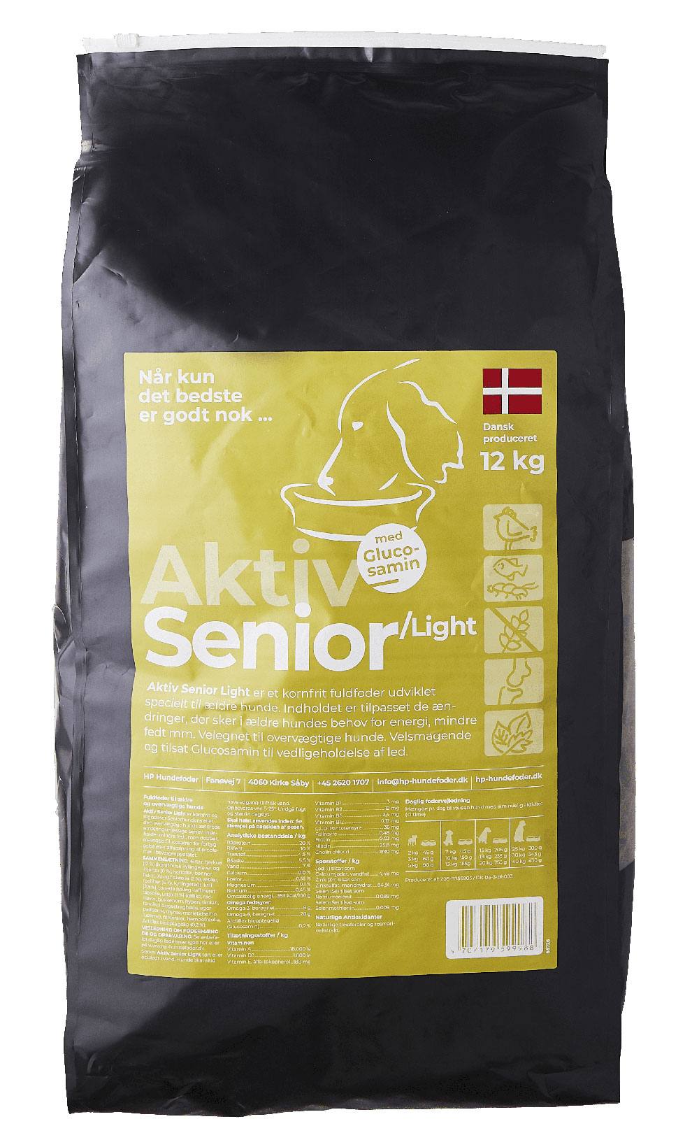 Senior hundefoder med glucosamin